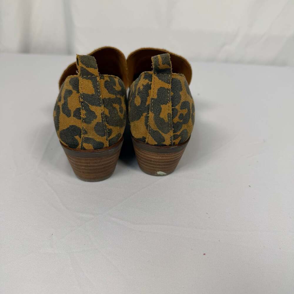 Lucky Brand Gidney Leopard Print d'Orsay Pointed Toe Loafers Size 6.5 - Picture 3 of 6